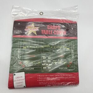 Craps Table Cover 3x6 Ft Felt Casino Game‎ Layout Party Tablecloth Amscan